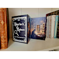 Miniatyrbild 1 av 7: Sherlock Holmes Glow Book Scene 3D-bokkonst, hyllbelyst display för led-lampor,