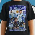 Miniatyrbild 1 av 3: Messi Svart T-shirt - Argentina spelare tröja 128cl