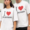 Miniatyrbild 1 av 5: I love my boyfriend eller girlfriend t-shirt tryck unisex S