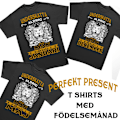 Miniatyrbild 2 av 2: Födelsemånad T-shirt  - perfekt present - född i Juli M