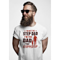 Miniatyrbild 2 av 3: Vit pappa t-shirt . Not a step dad , dad that stepped up M