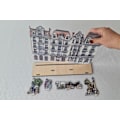 Pikkukuva 5 / 6: European Townhouse Miniature Scene - perfekt för LED-ljusbelysta fönster