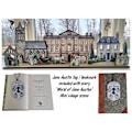 Pikkukuva 4 / 9: Jane Austen  byscen i miniatyr för hylla Lägg till LED-lampor för att ge liv