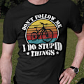 Pikkukuva 5 / 6: Cykel T-shirt med Do not follow me - I do stupid things S