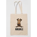 Pikkukuva 2 / 3: Airedale tygkasse hund shopping väska Tote bag Nature one size