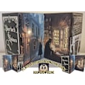 Miniatyrbild 3 av 7: Sherlock Holmes Glow Book Scene 3D-bokkonst, hyllbelyst display för led-lampor,