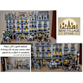 Pikkukuva 2 / 6: European Townhouse Miniature Scene - perfekt för LED-ljusbelysta fönster