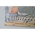 Miniatyrbild 9 av 9: Jane Austen  byscen i miniatyr för hylla Lägg till LED-lampor för att ge liv