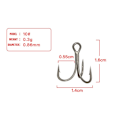 Pikkukuva 1 / 10: 20 kpl / set Fishhoks High Carbon Steel 10 10 10