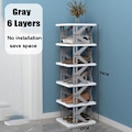 Miniatyrbilde 1 av 10: Sammenleggbare skostativer Skoskap GRÅ 6 LAG GRÅ 6 LAG Gray 6 layers