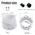 Miniatyrbilde 2 av 10: Nedløpsadapter 2x3Tommer SVART 2X3IN black 2x3in