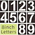 Miniatyrbillede 1 af 8: Nummersjabloner Alfabet Bogstavsjabloner 8 TOMME 8 TOMME 8 inch