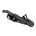 Miniatyrbillede 1 af 10: Slipseclips Kravestift Clip SORT SORT Black