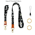 Miniatyrbilde 3 av 3: 2 stk nøkkelring Høykvalitets lanyard roterbar spenne