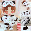 Miniatyrbild 5 av 10: Dockkläder Panda Clothes Coat 2 2 2