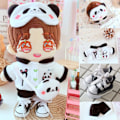 Miniatyrbild 5 av 10: Dockkläder Panda Clothes Coat 3 3 3