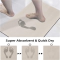 Miniatyrbilde 4 av 9: 1 stk Quick Dry Badematte Gummimatte Tynn Badematte Apricot 1 Pcs-1 Pcs