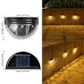 Miniatyrbillede 1 af 10: 2STK LED Solar Light Udvendig Væglampe SORT VARM LYS VARM Black Warm light-Warm light