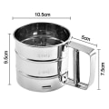 Miniatyrbild 2 av 10: Mesh Mjöl Sil Cup Pulver Sil SILVER silver