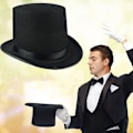 Miniatyrbillede 2 af 10: Sort Top Hat Tryllehat LARGE LARGE large