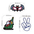 Miniatyrbilde 2 av 10: LED-bil-klistremerke Frontrute-klistremerke B B B