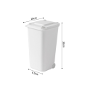 Pikkukuva 2 / 10: Desktop Bin Mini Roskakori CAN ILMAN TARROT ILMAN White Without Stickers-Without Stickers