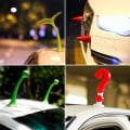 Pikkukuva 8 / 10: Auton kattokoriste 3D-stereoautotarrat PUNAINEN 2 2 Red 2-2