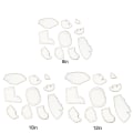 Miniatyrbild 2 av 7: 8st Memory Elephant Mall Linjal Set Akryl Mallar Set 8in
