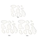 Miniatyrbilde 2 av 7: 8 STK Memory Elephant Mal Linjalsett Akryl Maler Sett 12in
