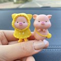 Miniatyrbild 2 av 10: 6st bilprydnader Piggy Center Console Dekoration Bil