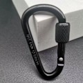 Miniatyrbillede 1 af 10: 4 stk klatreknapspænde nøglering SORT Black