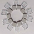 Miniatyrbillede 1 af 6: 10 stk Transparente nøglehætter Dobbeltlags nøglehætter HVID white