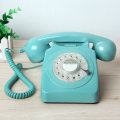 Pikkukuva 6 / 10: Vintage Rotary Dial -puhelin Retro-tyylinen lankapuhelin VIHREÄ Green