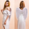 Miniatyrbild 8 av 9: Feather Wings Cosplay Little Wings SVART Black