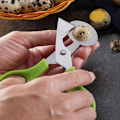 Pikkukuva 9 / 10: 2kpl Viiriäismuna Sakset Egg Topper Cutter PUNAINEN Red