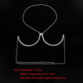 Miniatyrbillede 2 af 10: Krystal brystbeslag Chain Body Chain GULD gold