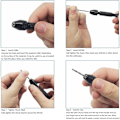Miniatyrbillede 4 af 7: 49 STK Twist Drill Bit DIY Værktøj Hånd Model Craft