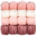 Miniatyrbillede 1 af 6: pom pom maker imiteret pels nøglering pompon