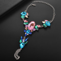Miniatyrbillede 5 af 10: Ankelkæde Rhinestones Chain C C C