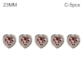 Miniatyrbillede 1 af 10: 5 stk Hjerteformede knapper Skjorteknapper 23MMC-5PCS C-5STK 23MMC-5pcs