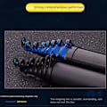 Miniatyrbillede 2 af 10: Fiskestang Wire Ring Fiskeline Guide 4SORT-50STK 4Black-50pcs
