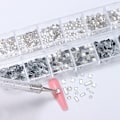 Miniatyrbillede 3 af 10: 12Gird Box Nail Art Diamond Rhinestones STYLE C STYLE C Style C