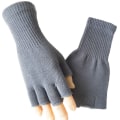Pikkukuva 1 / 10: Neulotut hanskat Pitkät lapaset VAALEANHARMAA Light grey