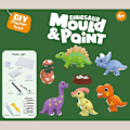 Miniatyrbillede 1 af 10: Dinosaur Series Gips Astronaut Gips C C C