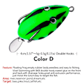 Miniatyrbillede 1 af 10: 3 STK Soft Frog Fishing Lures Mini Soft Lure D D D