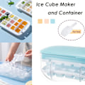 Miniatyrbild 1 av 10: 24 Grids Ice Cube Container Box Press Typ Ice Cube Maker BLÅ blue
