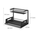 Miniatyrbilde 2 av 10: Vask Oppbevaring Hylle Kjøkken Organizer HVIT White