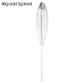 Miniatyrbilde 1 av 10: Fluefiske Shot Assistant fiske Kastehjelp 1PC40G ADD 5G 1pc40g add 5g lead