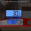 Miniatyrbillede 3 af 10: Øjeblikkelig aflæsning Digital kødtermometer Kødtermometer RØD red white