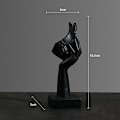 Miniatyrbilde 1 av 8: Abstrakt statue Desktop Ornament SORT B B Black B-B